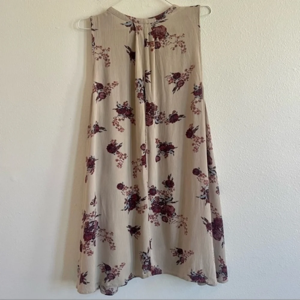 Free People Floral Sleeveless Swing Dress